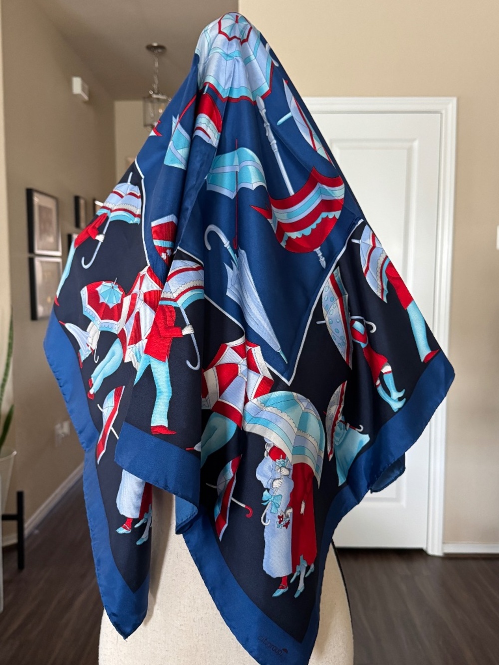 Silk Scarf by Citigroup Hand Rolled Hem
